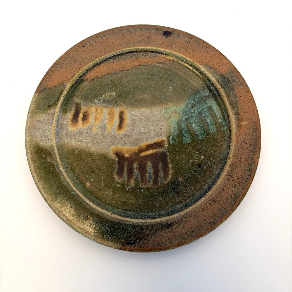 Sarah Jo Hermanson Ceramic Glazed Plate, Decorative Studio Pottery Signed